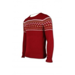 JUM002 Online Order Men's Crew Neck Sweater Fashion Design Red Jacquard School Uniform Sweater Sweater Store JUM002 Online Order Men's Crew Neck Sweater Fashion Design Red Jacquard School Uniform Sweater Sweater Store